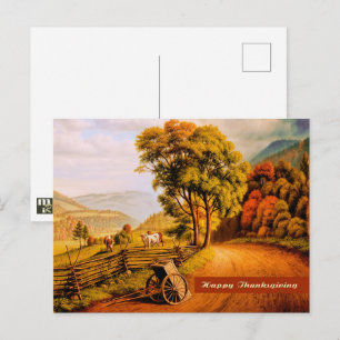 Carte Postale Bon thanksgiving. Art