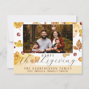 Carte Postale Bon thanksgiving d'automne