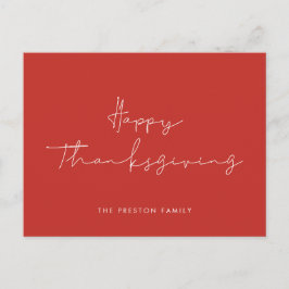 Carte Postale Bon thanksgiving minimaliste