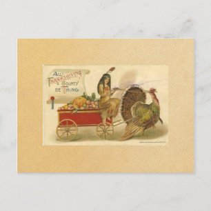 Carte postale Bon thanksgiving vintage