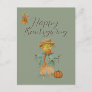 Carte postale bon thanksgiving vintage