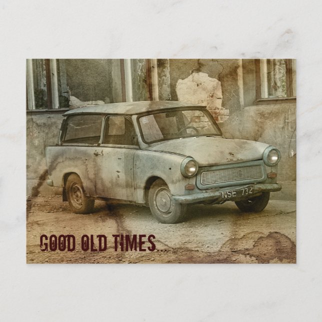 Carte Postale Bon vieux temps (Devant)