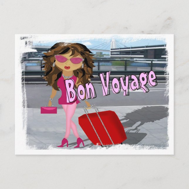 Carte Postale Bon Voyage Diva (Devant)