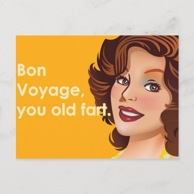 Carte Postale Bon Voyage Vieux Pique (Devant)