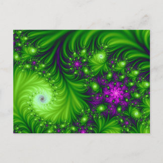 Carte Postale Bonbons pour yeux mignon coloré Abstrait Floral Ar