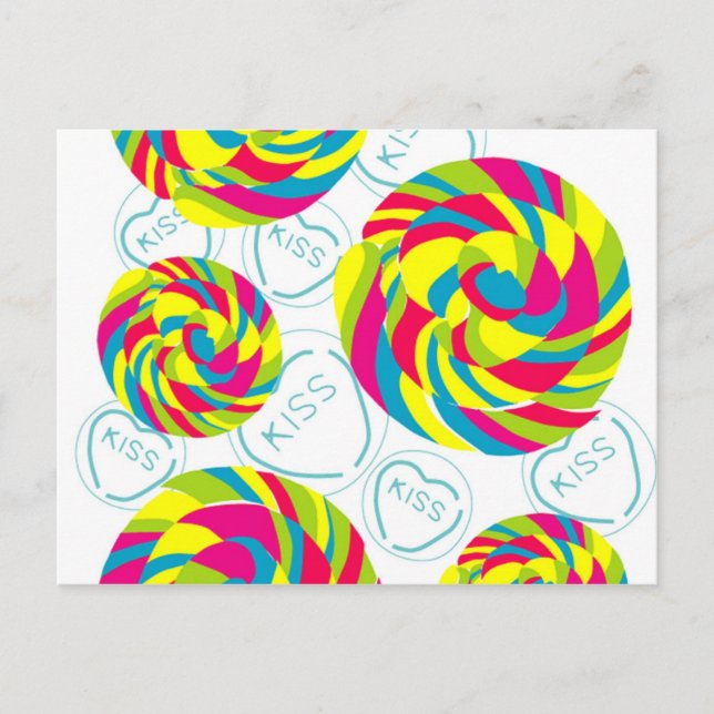 Carte Postale bonbons rétro (Devant)