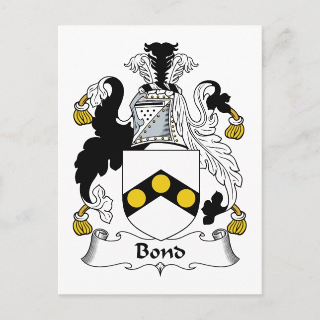 Carte Postale Bond Family Crest (Devant)