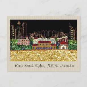 Carte postale Bondi Nights Bondi Beach, Austra