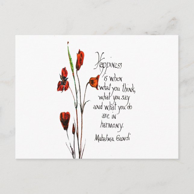 Carte Postale Bonheur (Devant)