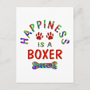 Carte Postale Bonheur des Boxers
