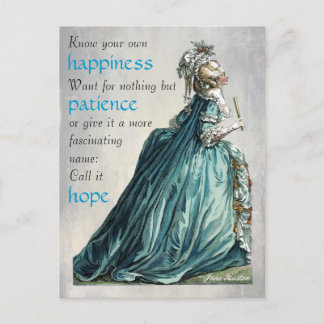 Carte postale Bonheur-Patience-Hope
