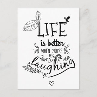 Carte Postale Bonheur, Succès, Attitude, Bonjour Motivation