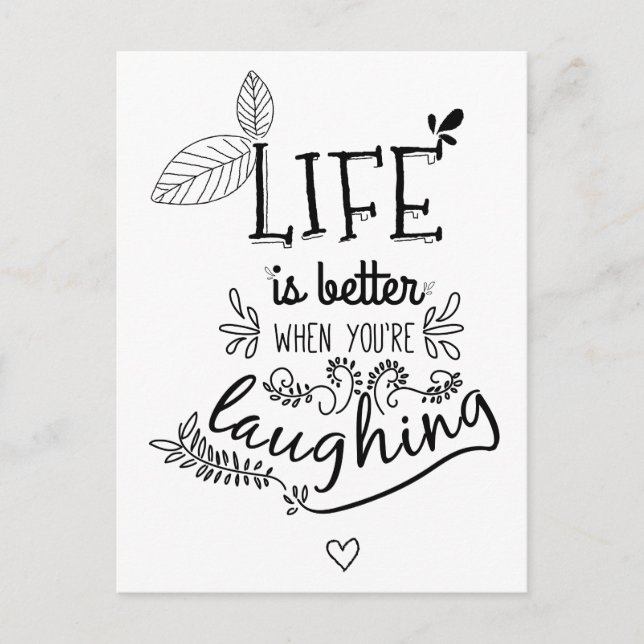 Carte Postale Bonheur, Succès, Attitude, Bonjour Motivation (Devant)