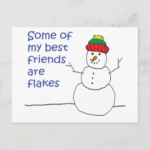 Carte Postale Bonhomme de neige