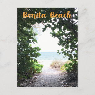Carte Postale Bonita Beach, Floride chemin d'entrée de plage pho