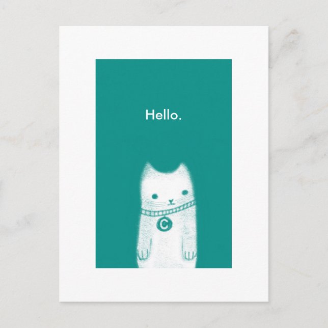 Carte Postale Bonjour . (Devant)