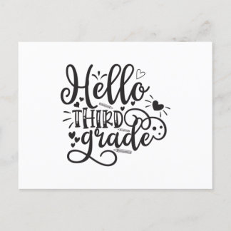 Carte Postale Bonjour 3e année