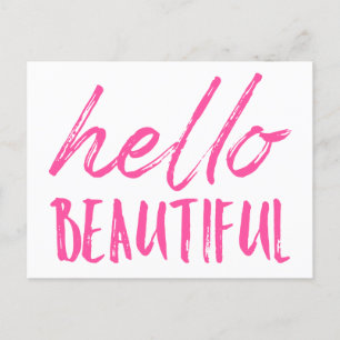 Carte Postale Bonjour belle