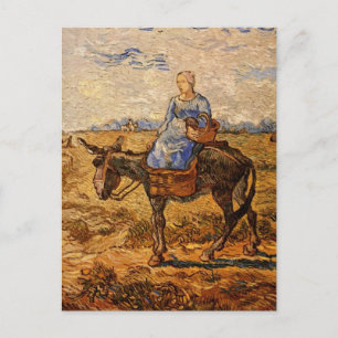 Carte Postale Bonjour, Couple paysan par Vincent van Gogh