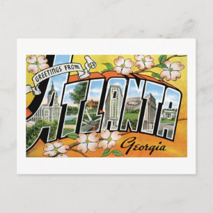 Carte Postale Bonjour d'Atlanta Géorgie
