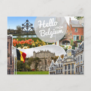 Carte Postale Bonjour de Belgique