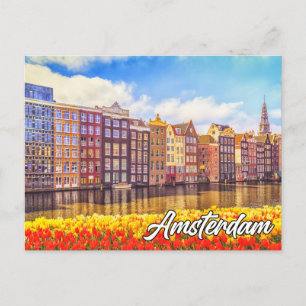 Carte Postale Bonjour De Belle Amsterdam, Pays-Bas