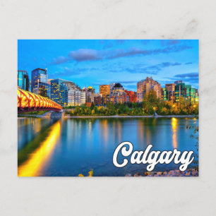 Carte Postale Bonjour De Calgary, Alberta, Canada