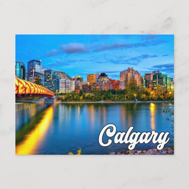 Carte Postale Bonjour De Calgary, Alberta, Canada (Devant)