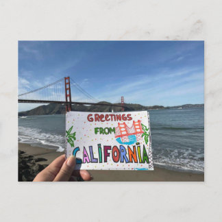 Carte Postale Bonjour de... Californie!