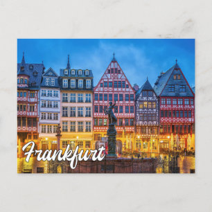 Carte Postale Bonjour De Francfort, Allemagne