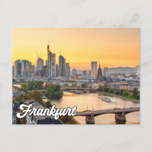 Carte Postale Bonjour De Francfort, Allemagne
