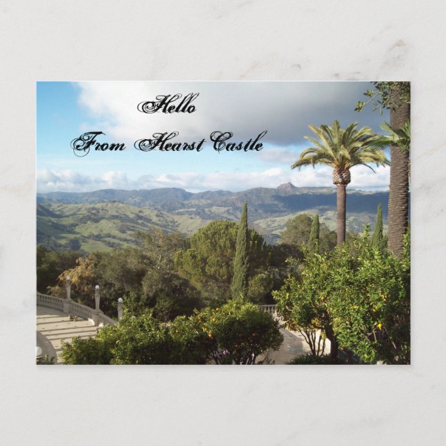 Carte Postale Bonjour De Hearst Castle (Devant)