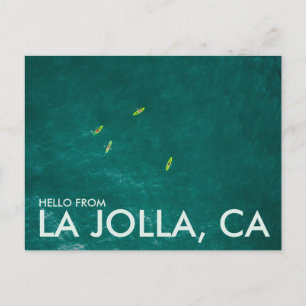 Carte Postale Bonjour De La Jolla, San Diego