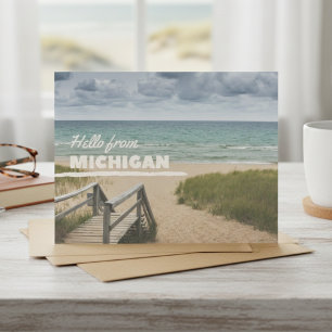 Carte Postale Bonjour De Michigan Beach Vibes