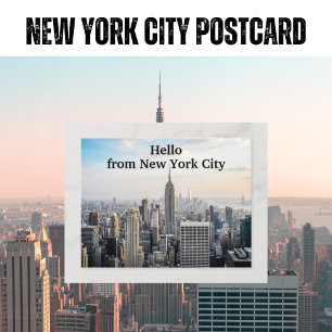 Carte Postale Bonjour de New York City