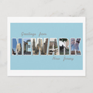 Carte Postale Bonjour De Newark, New Jersey - POSTCARD