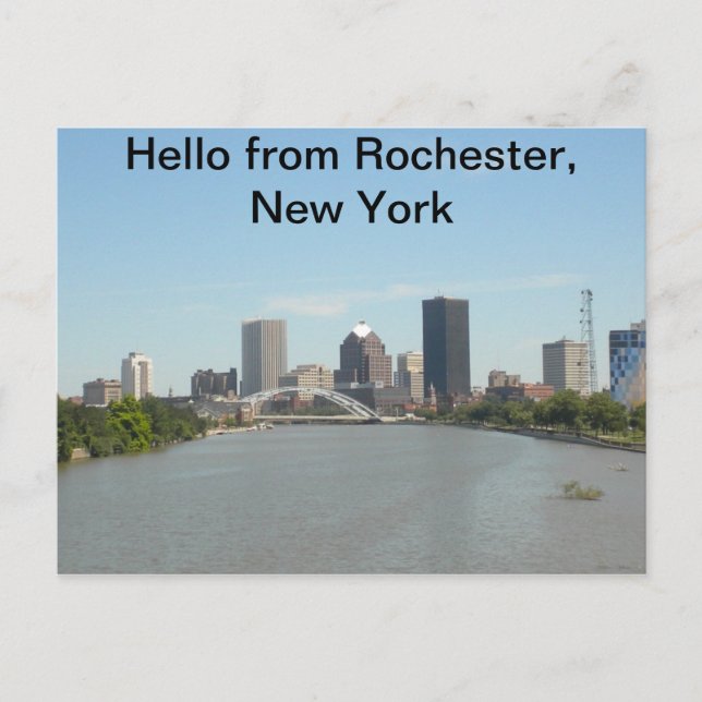 Carte Postale Bonjour de Rochester, New York Postcard (Devant)