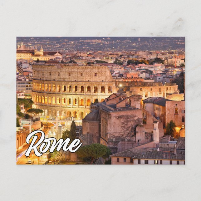 Carte Postale Bonjour De Rome, Italie (Devant)
