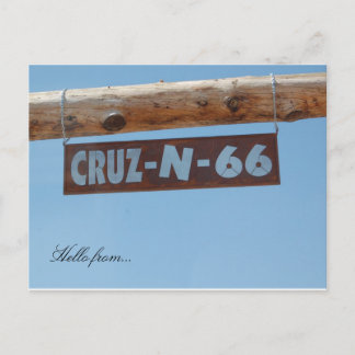 Carte Postale Bonjour de... Rt. 66