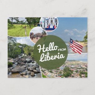 Carte Postale Bonjour du Liberia