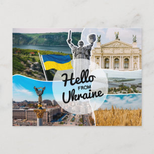 Carte Postale Bonjour d'Ukraine