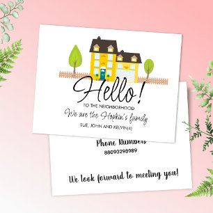 Carte Postale Bonjour, Editable Nous sommes nouveaux à la Postc 