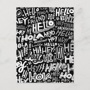 Carte Postale Bonjour Hola Bonjour