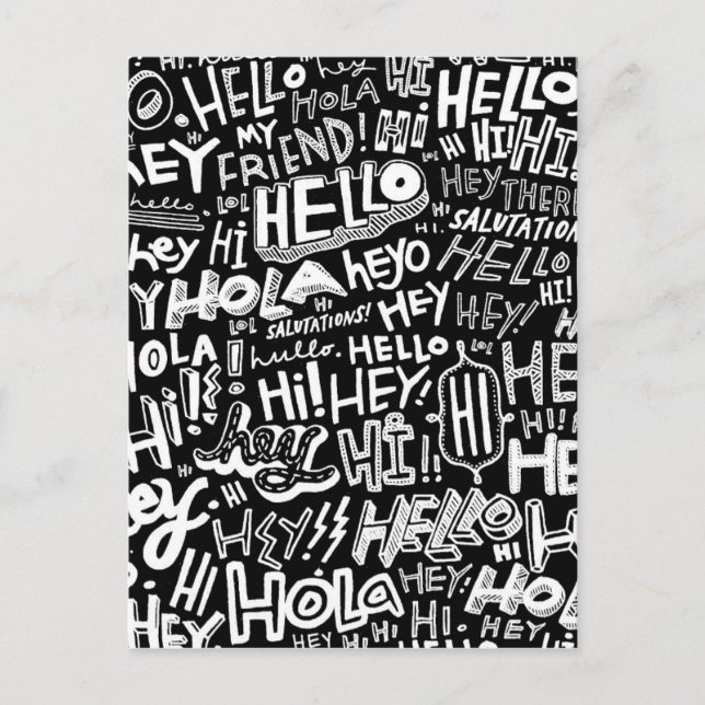 Carte Postale Bonjour Hola Bonjour (Devant)