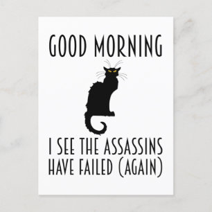 Carte Postale Bonjour - Je Vois Les Assassins Échoués