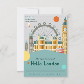 Carte postale Bonjour Londres Holiday & Seasons
