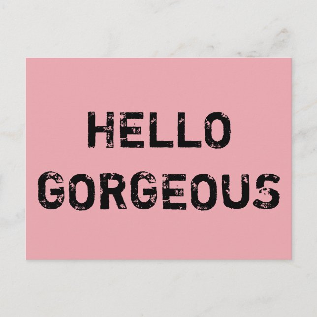 CARTE POSTALE BONJOUR MAGNIFIQUE (Devant)