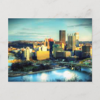 Carte Postale Bonjour pittsburgh