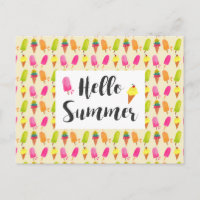 Bonjour Popsicles d'été et crème glacée
