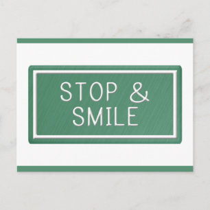 Carte Postale Bonjour Sourires Motivational Citation Vierge Cart